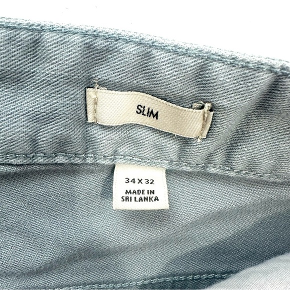 Calvin Klein Jeans Men’s Sz 34 X 32 Steel Blue Silver Slim Fit Denim Fit Casual - Picture 7 of 13